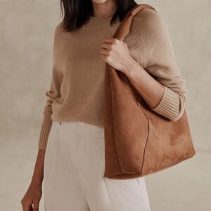 Banana Republic Vegan Suede Slouch Tote
